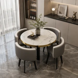 Colorful SET Round Dining Table & Chair