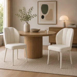 Set of 2 Pcs Ergonomic Dining Chairs