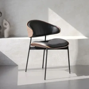 LUZ Upholstered Leather Dining Chair