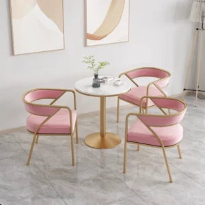 Flannel U-shaped Dining Chair