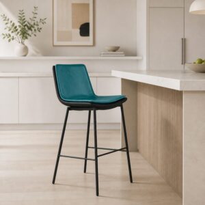 Stylish High-Back Bar Stool