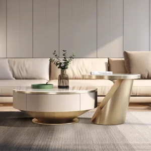 Wooden Drawer Modern Coffee Table