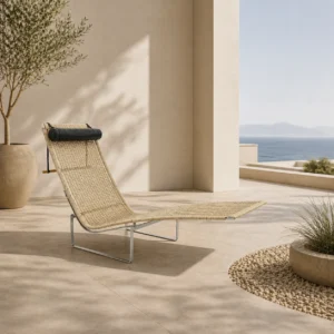 Chaise Longue Modern Nordic Wicker