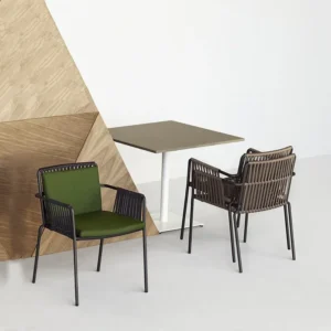 Outdoor Patio Set with Cushioned Chairs