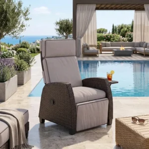 Luxury Outdoor Reclining Lounge Chair
