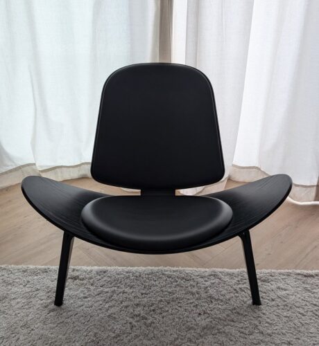 Luxury Double Black Hotel Shell Lounge Chair photo review