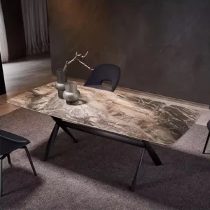 Oltre Barrel-Shaped Steel Dining Table