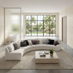 Luxury Curved Sectional Sofa