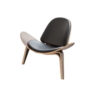 Black Shell Lounge Chair
