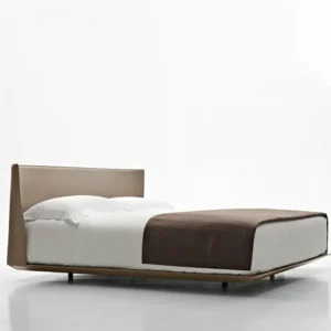 ALYS Double Bed with upholstered headboard