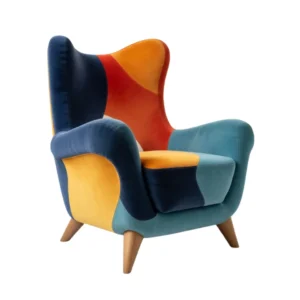 Colorful Wingback Chair