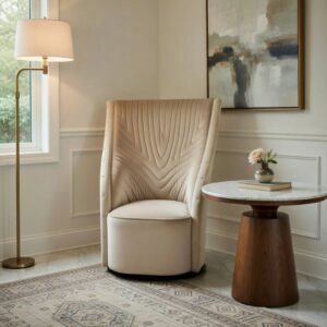 Hollywood High Back Accent Chair