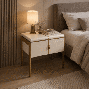 Althea Wooden bedside table