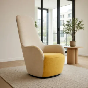 Modern Tall Wingback Chair