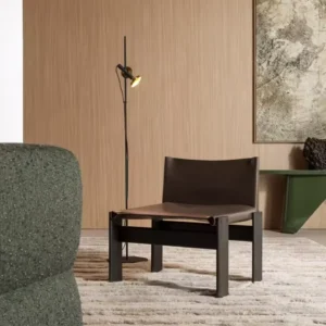 Mid Century Wooden Accent Chair