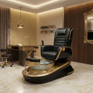 Luxury PU Leather Manicure Chair with Electric Massage