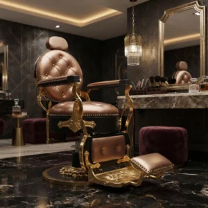 Royal Heritage Gold Barber Chair