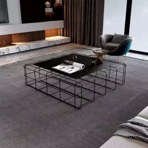 Steel Frame Living Room Coffee Table